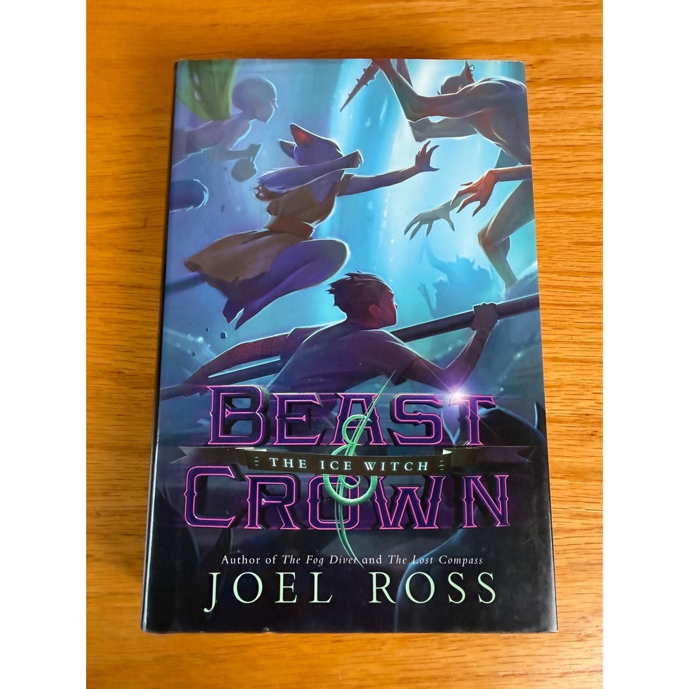 JOEL ROSS Beast & Crown The Ice Witch Hardcover Book Blue Fantasy Novel